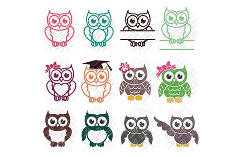 Download Free SVG, PNG, DXF and EPS Owl Easy Edite